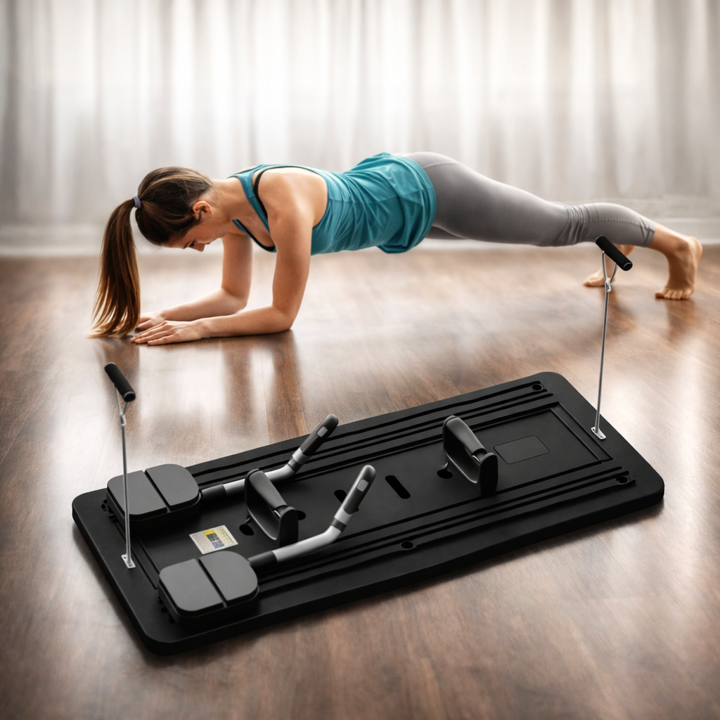 Pilates Board Black - #2026 Upgraded 5 In 1 Pilates Board (100+ Exercises)