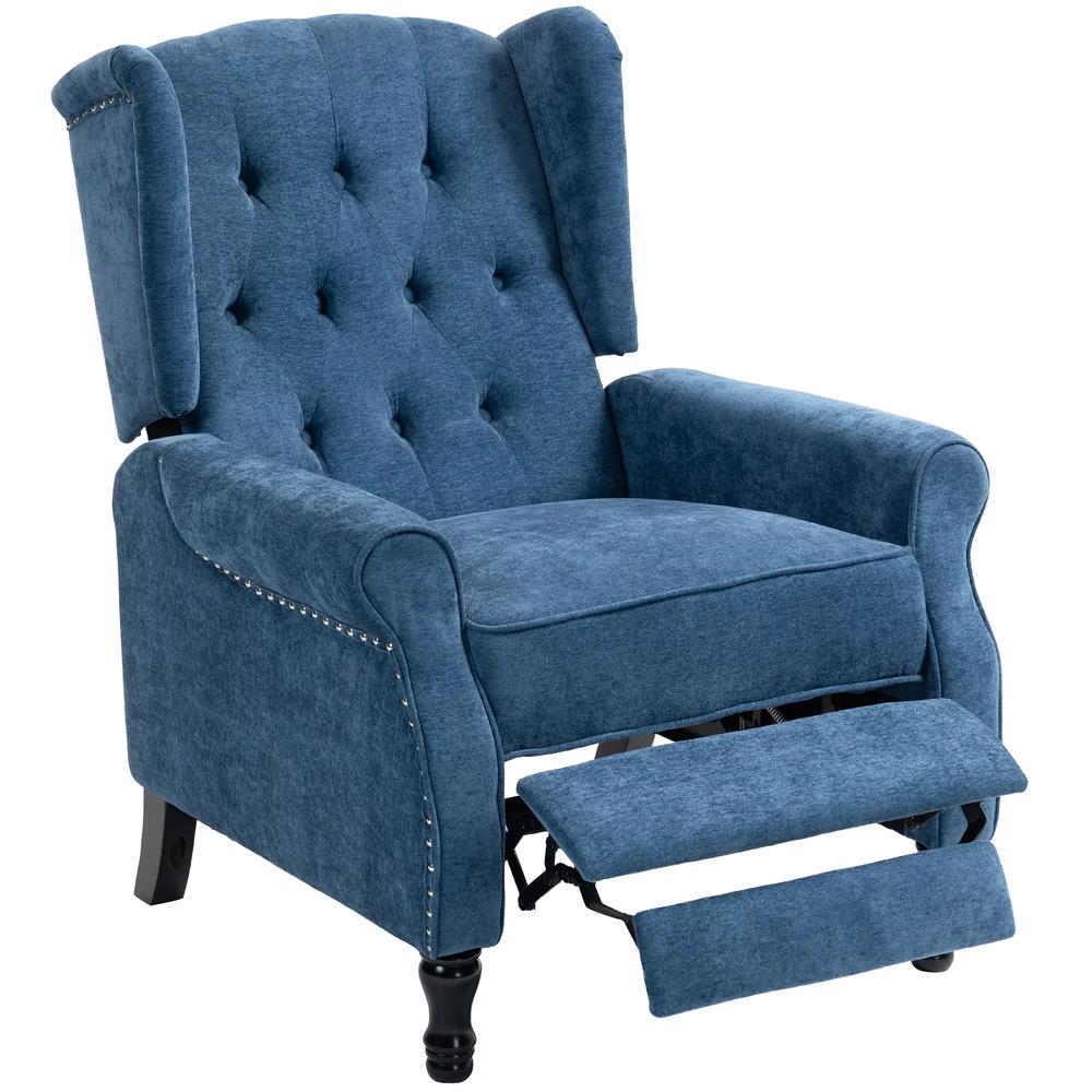 HOMCOM 150° Reclining Vintage Armchair, with footrest Additional View 48
