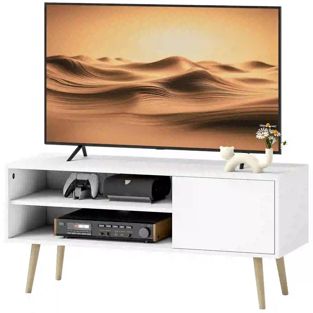 HOMCOM TV Stand up to 55 Inches, TV Unit with Open Shelves and Cable Holes Additional View 22