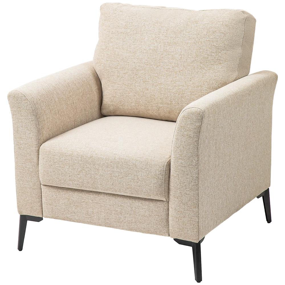 HOMCOM Linen-Look Armchair - Beige Additional View 11