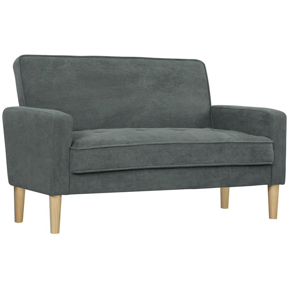 HOMCOM Two-Seater Velvet-Feel Sofa Additional View 33