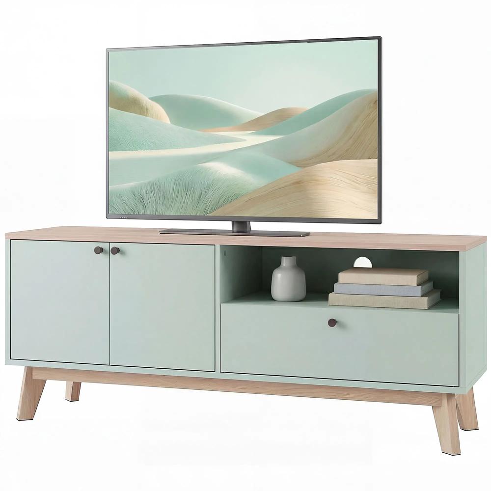 HOMCOM TV Stand Cabinet for Television up to 36 Inch, Modern TV Unit with 2 Doors, Entertainment Center with Adjustable Shelf Additional View 11