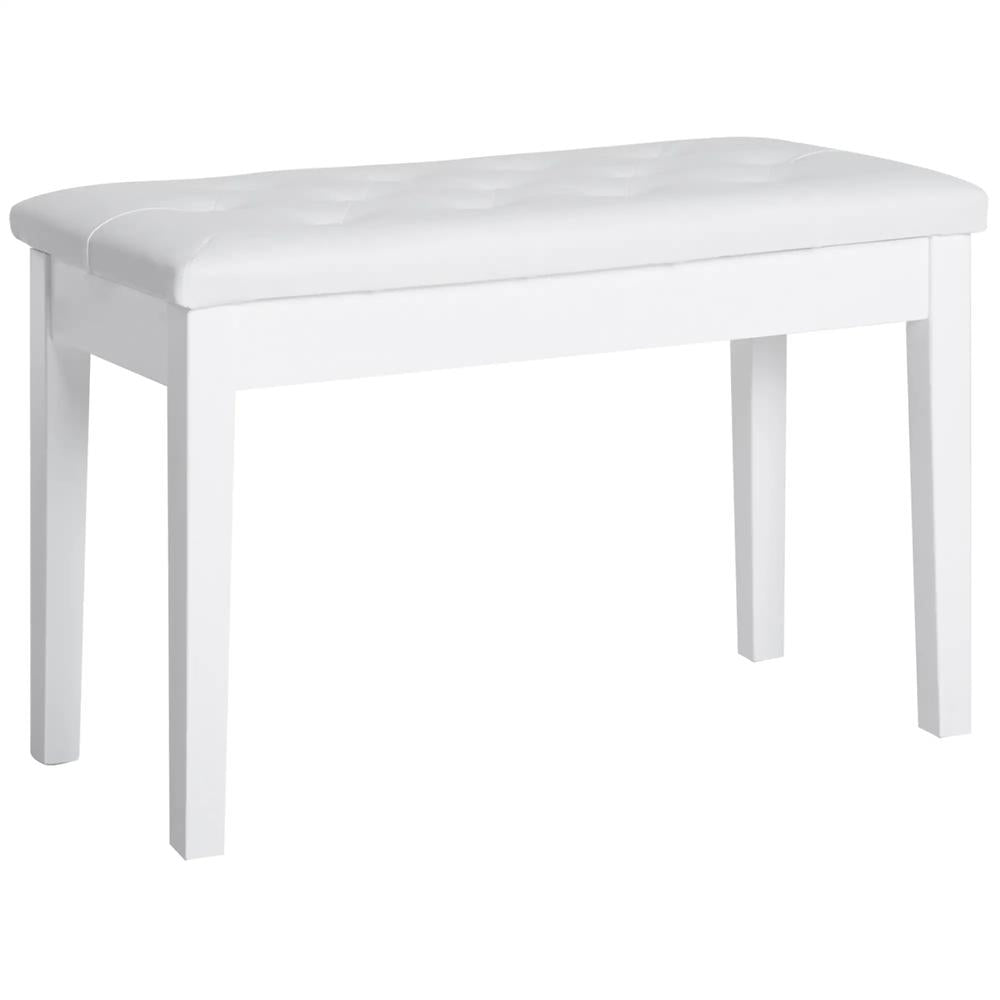 HOMCOM PU Leather Upholstered Piano Stool Makeup Stool Bench Dressing Table Seat with Storage 76x36x50cm Additional View 20