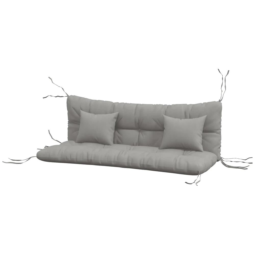 Outsunny Back and Seat Cushion Replacement with 2 Pillows, Patio Chair Cushions Set with Ties 32
