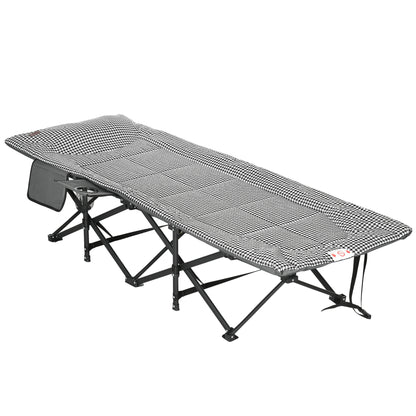 Foldable Camp Bed Padded Patio Camping Bed Carry Bag - Outsunny image 0