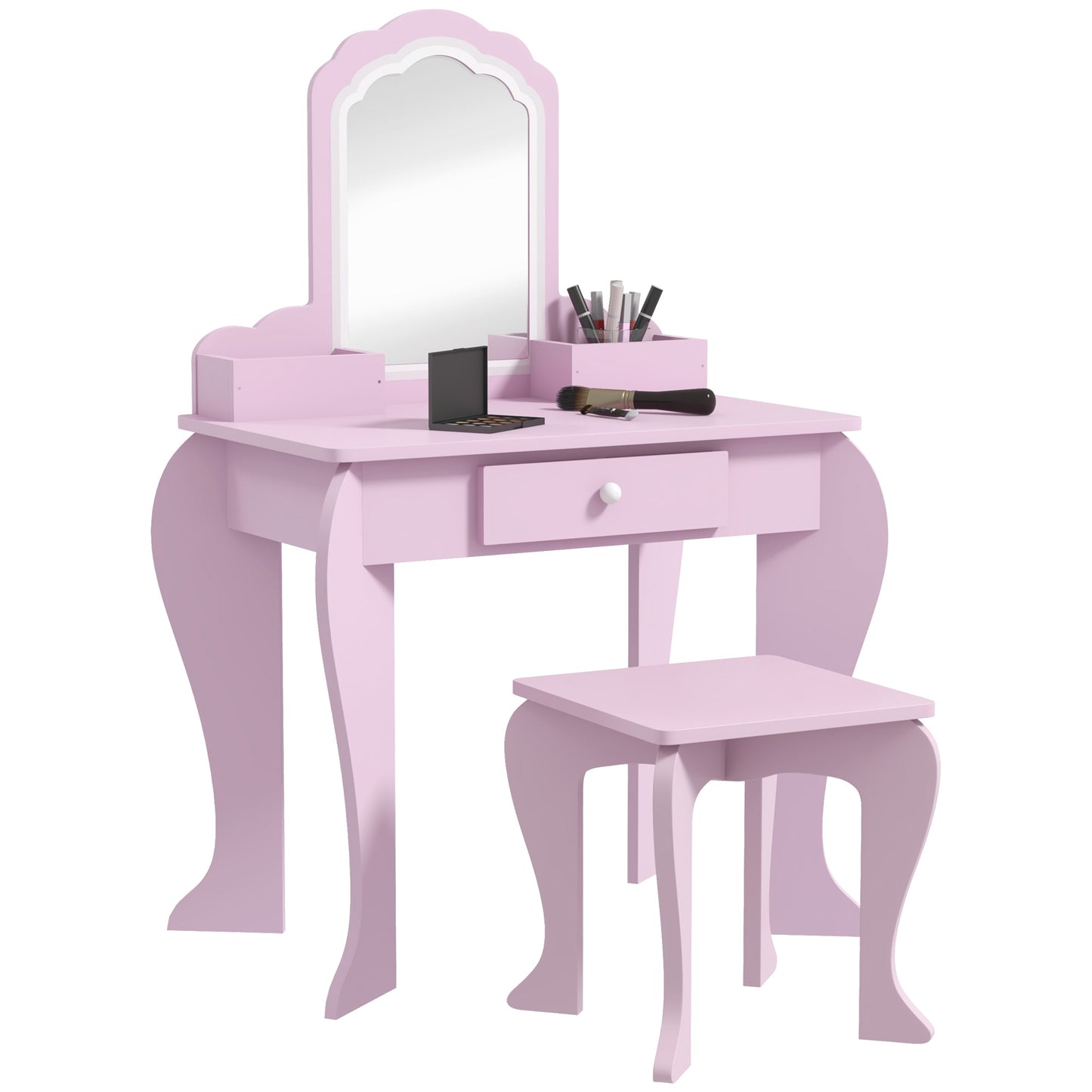 Kids Vanity Table Pink - Zonekiz image 0