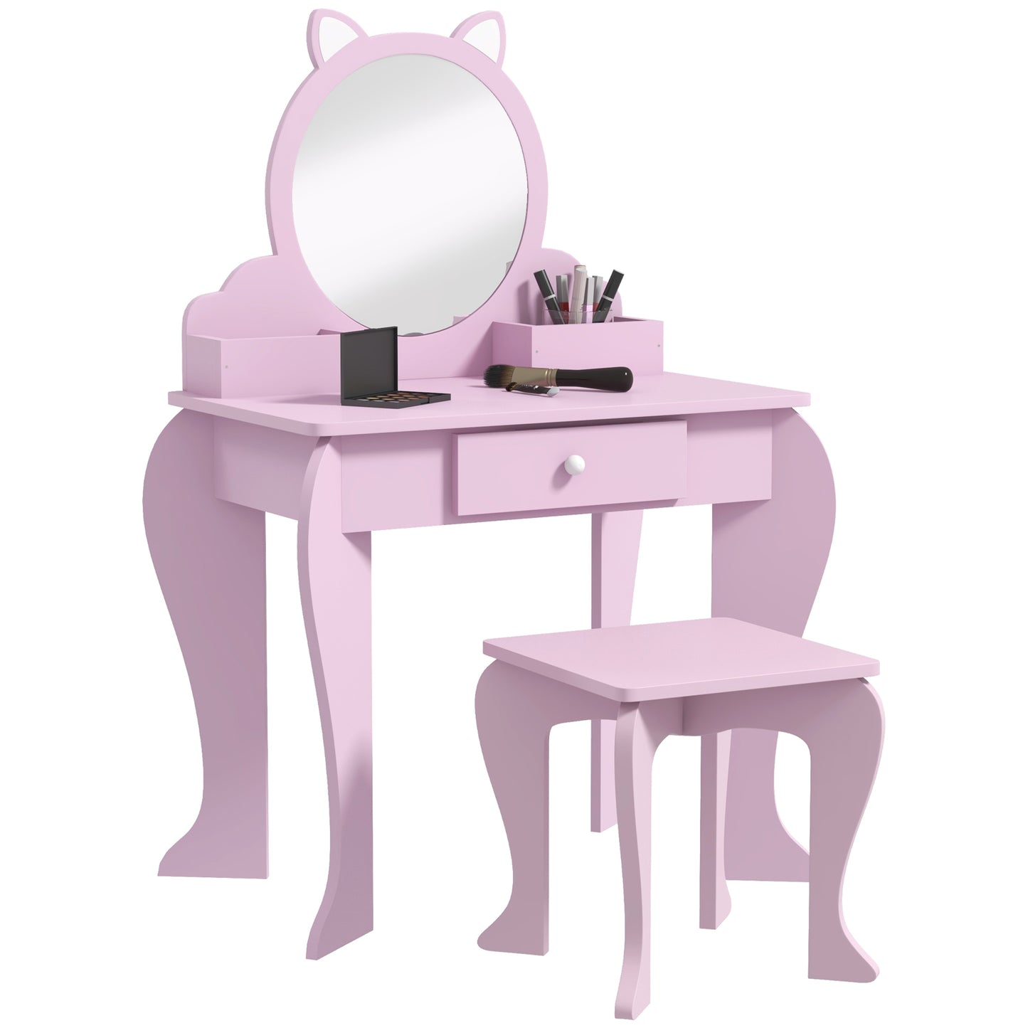 Kids Vanity Table Pink - Zonekiz image 0