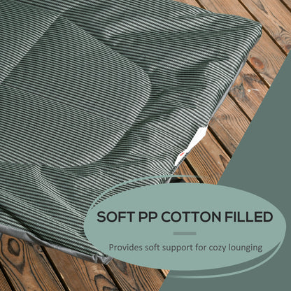 Foldable Camp Bed Padded Patio Camping Bed Carry Bag - Outsunny image 4