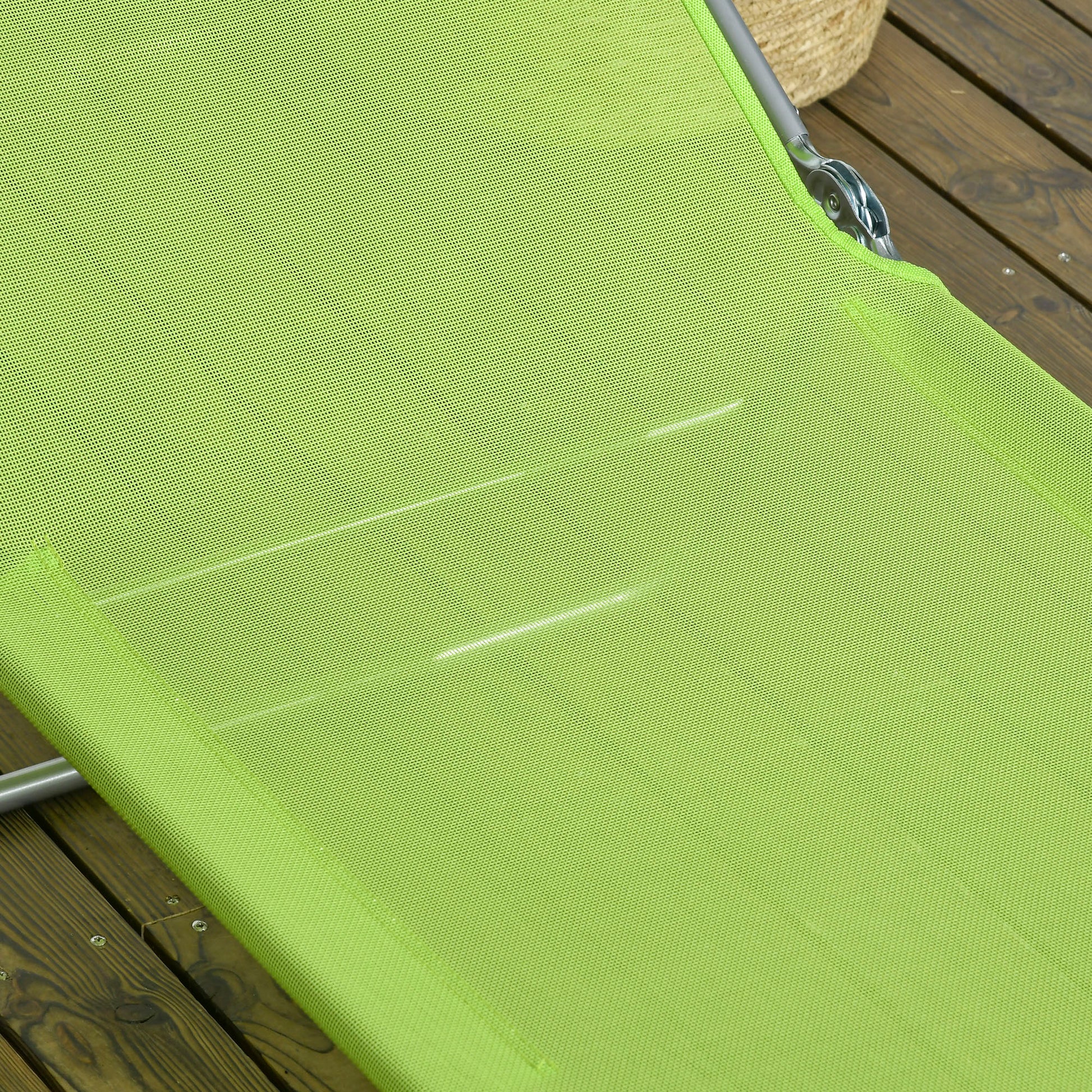 Set of Two Steel Frame Sun Loungers Reclining Backs - Outsunny image 6