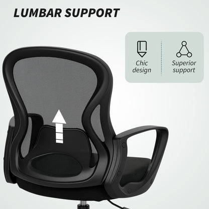 Drafting Chair with Adjustable Footrest Black - Vinsetto image 5