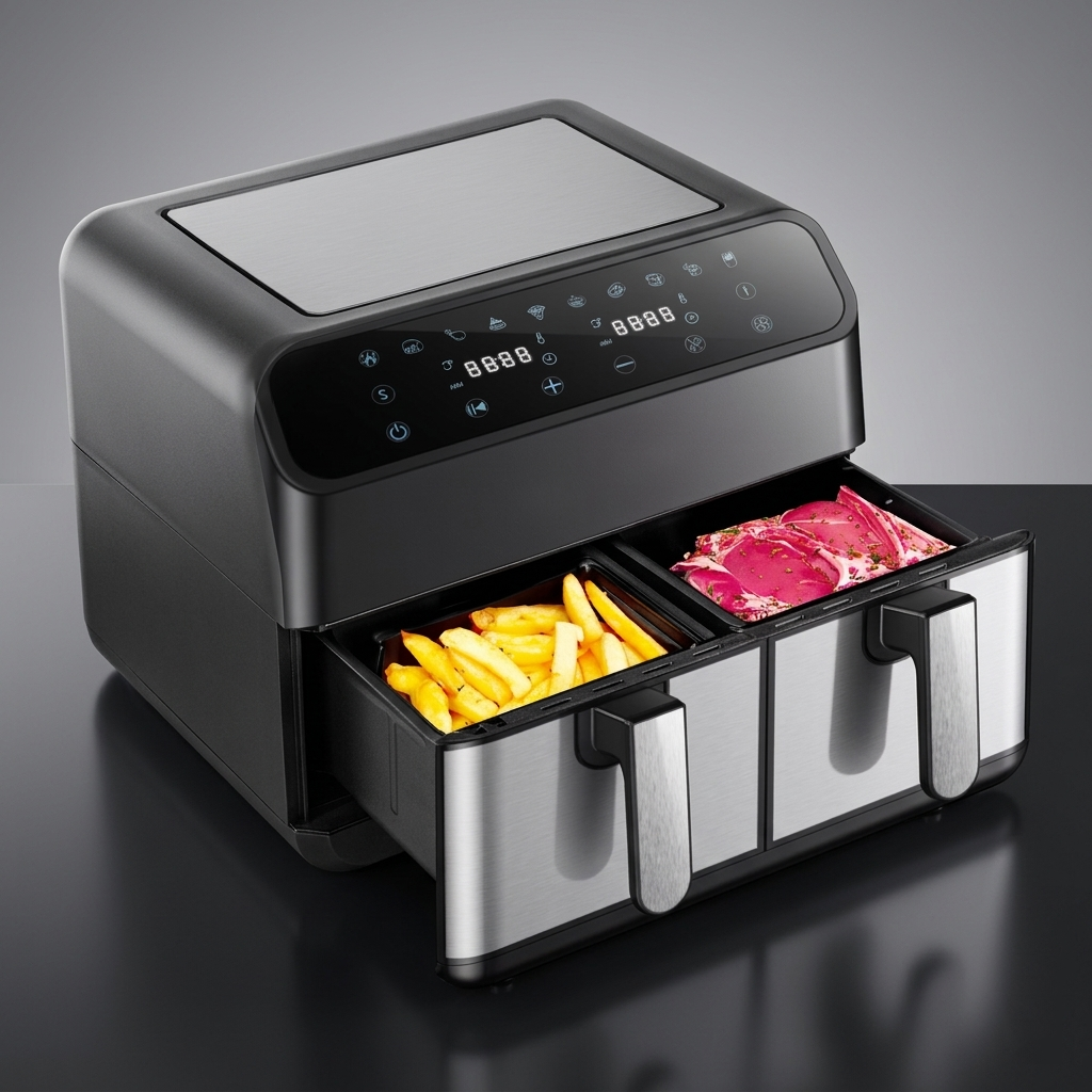 Dual Zone Air Fryer - #2026 Upgraded 12L Air Fryer 70% Less Energy Use