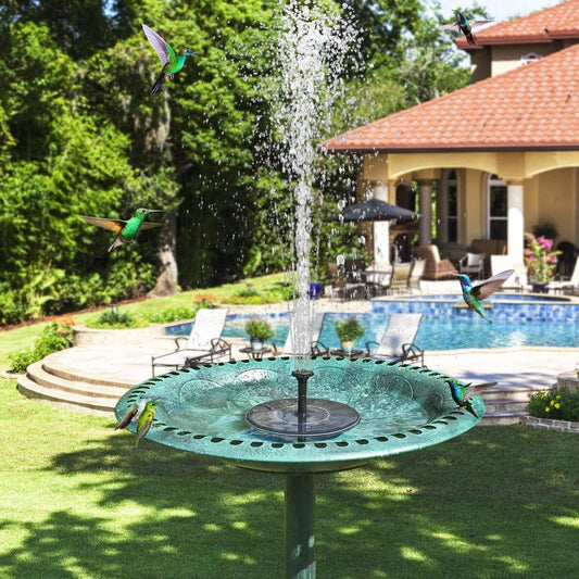 Floating Solar Fountain #2026 Upgraded 6 Fountain Head Solar Fountain