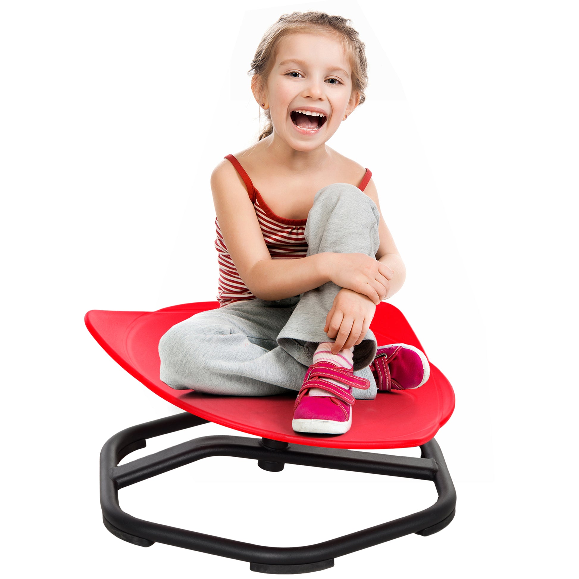 Red Sensory Spinning Chair Kids Coordination Balance 
