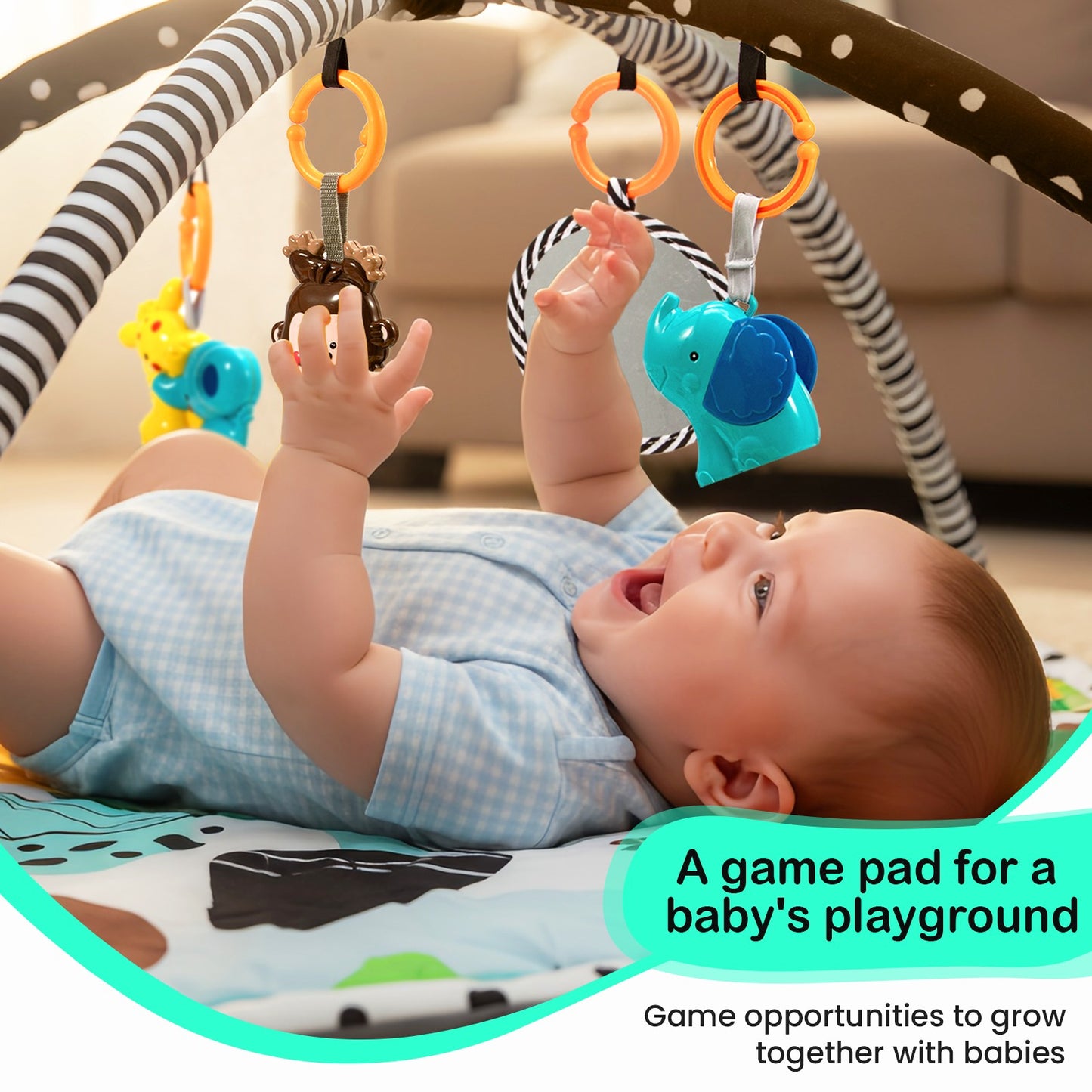 Baby Play Mat - #2026 Upgraded 8 in 1 Sensory Development Center