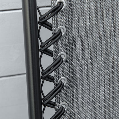 2 Pieces Foldable Chair Set Loungers Camping Pool Beach - Outsunny image 6