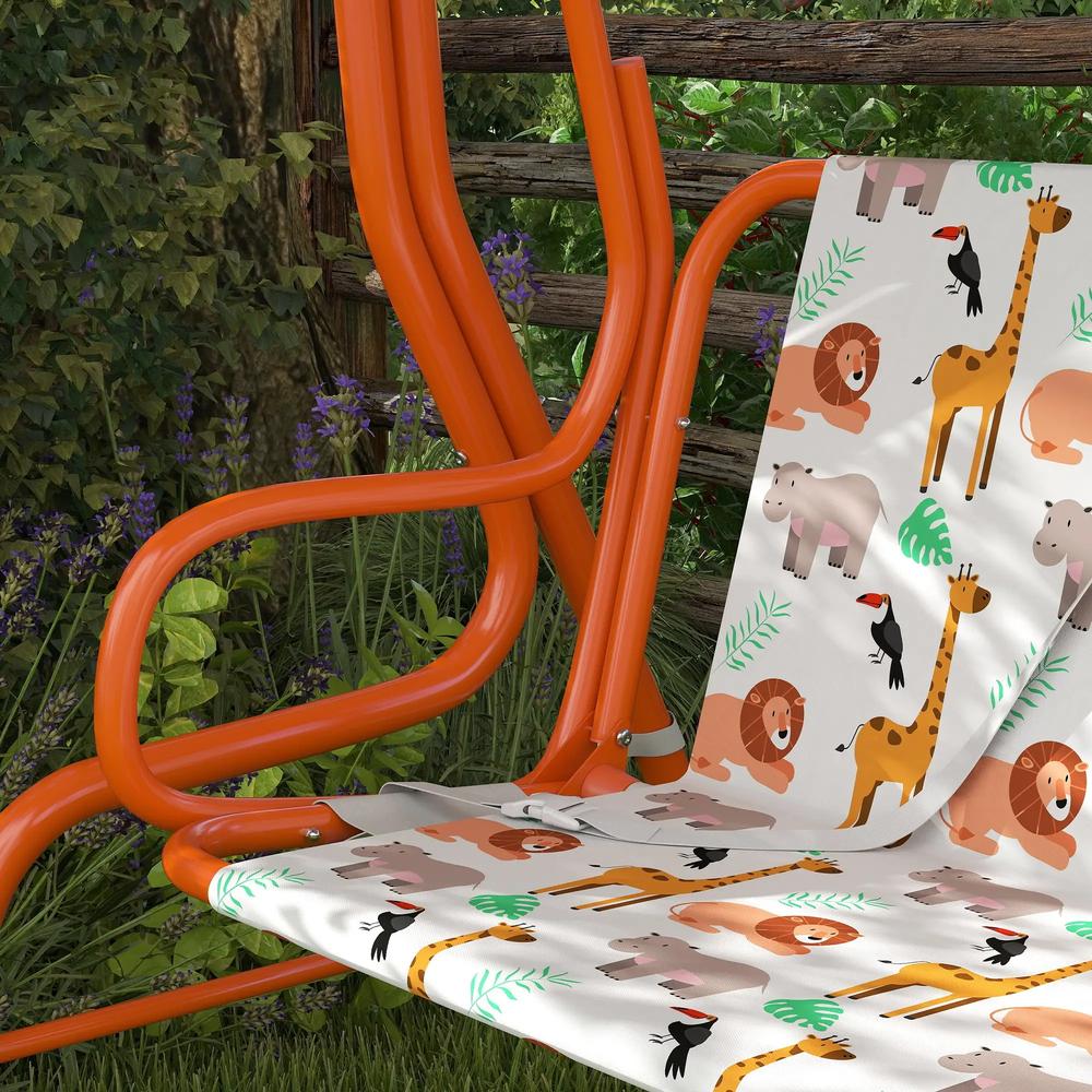 AIYAPLAY Kids Porch Swing, 2-Seater Patio Swing Bench Hammock with Seat Belts, Adjustable Canopy for Garden 19