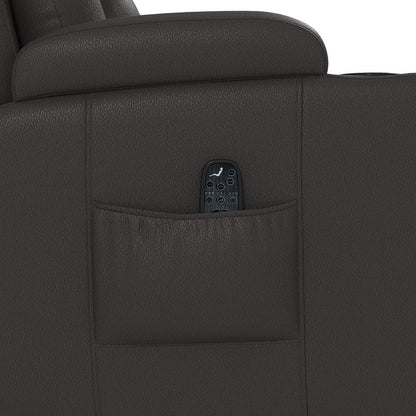 HOMCOM PU Leather Recliner Chair, Recliner Armchair with Extended Footrest, Cup Holders and Side Pockets Additional View 12