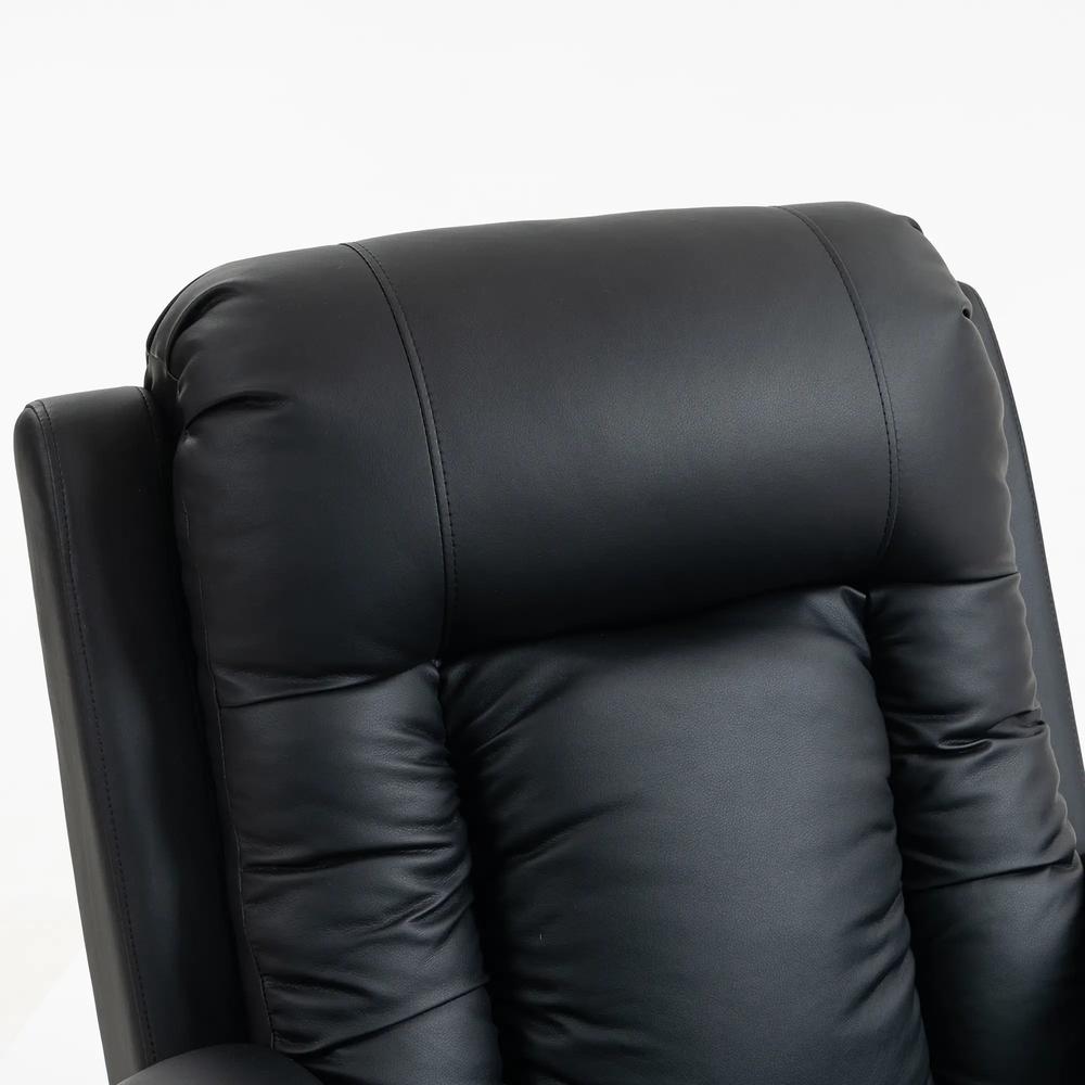 HOMCOM PU Leather Recliner Chair, Recliner Armchair with Extended Footrest, Cup Holders and Side Pockets Additional View 26