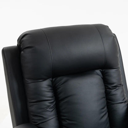 HOMCOM PU Leather Recliner Chair, Recliner Armchair with Extended Footrest, Cup Holders and Side Pockets Additional View 26