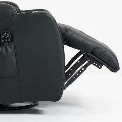 HOMCOM PU Leather Recliner Chair, Recliner Armchair with Extended Footrest, Cup Holders and Side Pockets Additional View 28
