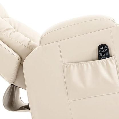 HOMCOM PU Leather Recliner Chair, Recliner Armchair with Extended Footrest, Cup Holders and Side Pockets Additional View 43