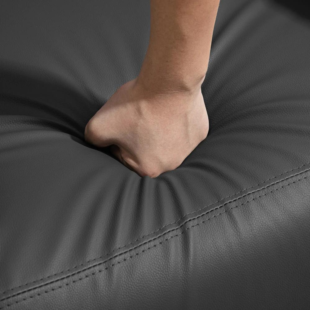 HOMCOM Massage Recliner Armchair with 150&deg; Recline, Faux Leather, Side Pocket, Black Additional View 9