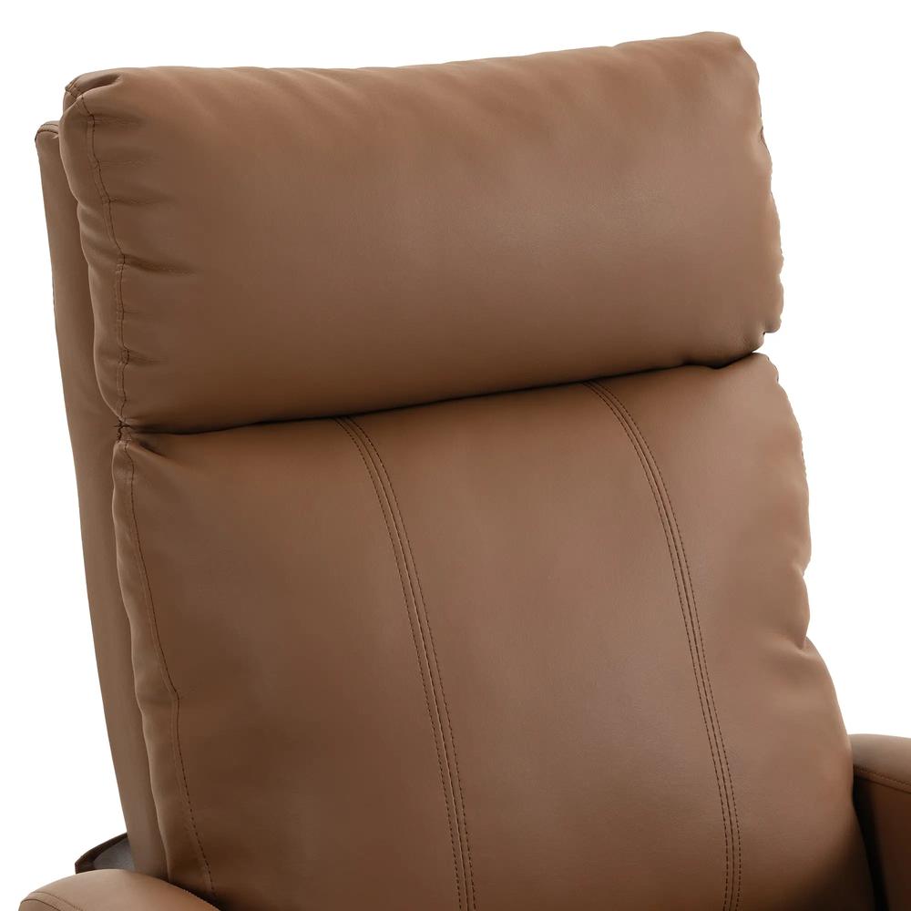 HOMCOM Recliner Armchair, Massage Faux Leather Push Back Reclining Chair with Adjustable Leg Rest, Side Pocket Additional View 25