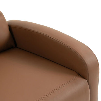 HOMCOM Recliner Armchair, Massage Faux Leather Push Back Reclining Chair with Adjustable Leg Rest, Side Pocket Additional View 26