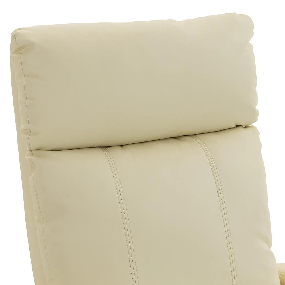 HOMCOM Recliner Armchair, Massage Faux Leather Push Back Reclining Chair with Adjustable Leg Rest, Side Pocket Additional View 10