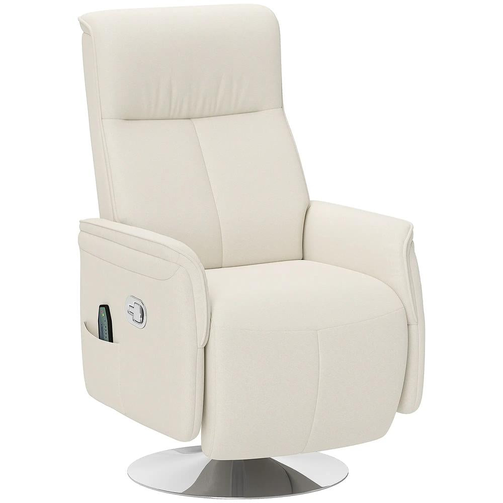 HOMCOM 10-Point Massage Recliner Armchair - Cream