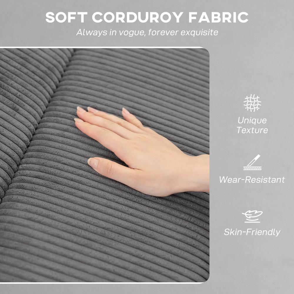 HOMCOM Corduroy Electric Massage Recliner Additional View 18