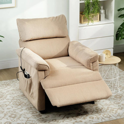 HOMCOM Corduroy Electric Massage Recliner Additional View 10
