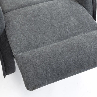 HOMCOM Recliner Armchair, Chenille Recliner Chair with Massage and Heat, 360&deg; Swivel Rocking Manual Recliner Additional View 13