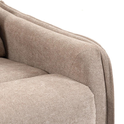 HOMCOM Recliner Armchair, Chenille Recliner Chair with Massage and Heat, 360&deg; Swivel Rocking Manual Recliner Additional View 26