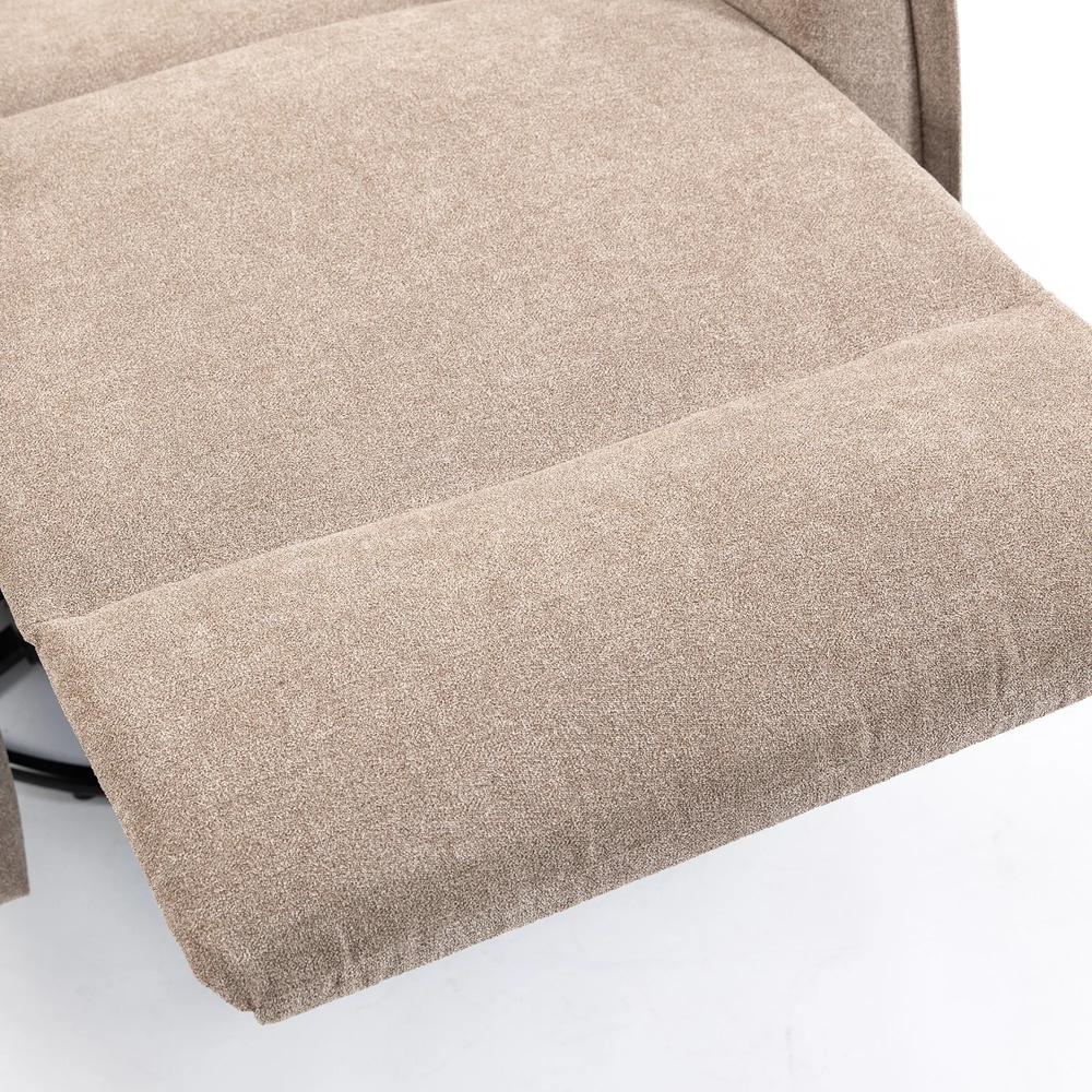 HOMCOM Recliner Armchair, Chenille Recliner Chair with Massage and Heat, 360&deg; Swivel Rocking Manual Recliner Additional View 27