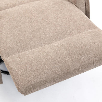 HOMCOM Recliner Armchair, Chenille Recliner Chair with Massage and Heat, 360&deg; Swivel Rocking Manual Recliner Additional View 27