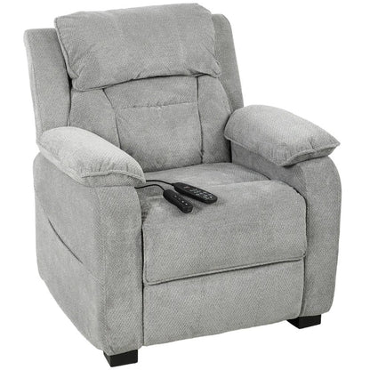 HOMCOM Power Recliner Armchair with Massage and Heat, Electric Reclining Chair with Wide Spring Seat Additional View 15