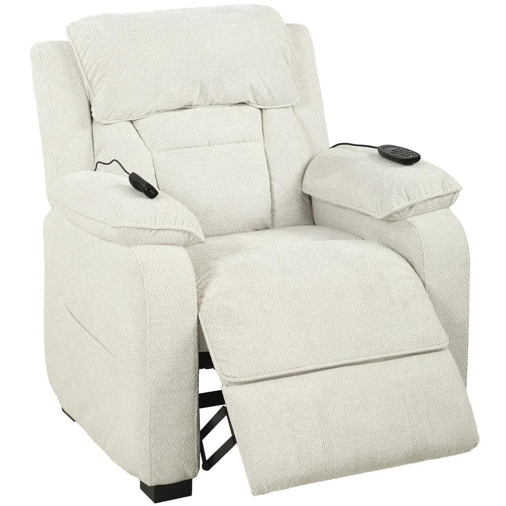 HOMCOM Power Recliner Armchair with Massage and Heat, Electric Reclining Chair with Wide Spring Seat Additional View 16