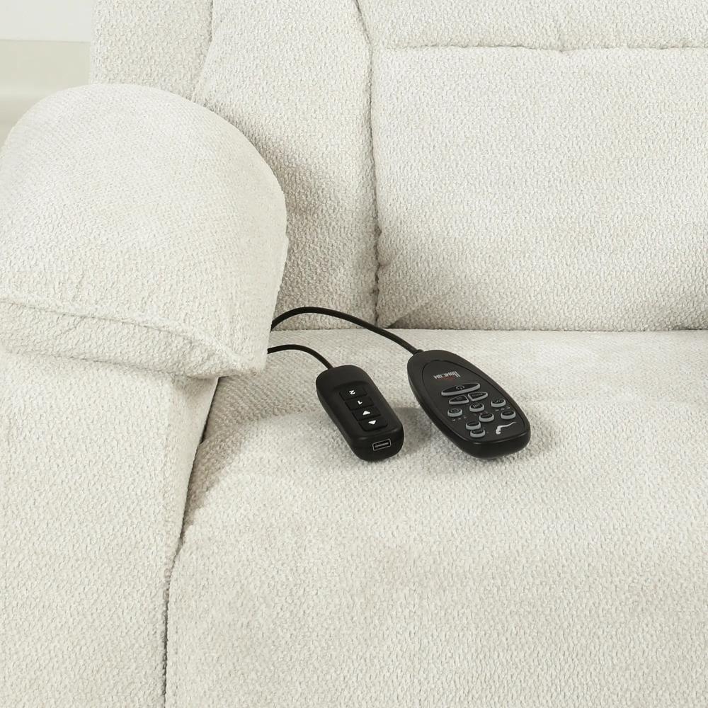 HOMCOM Power Recliner Armchair with Massage and Heat, Electric Reclining Chair with Wide Spring Seat Additional View 25