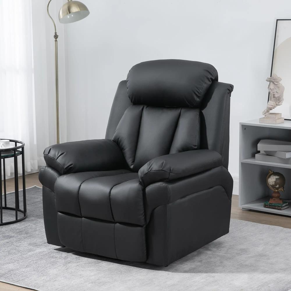 HOMCOM Power Lift Chair Recliner for Elderly, Electric Recliner Chair, Overstuffed Faux Leather Riser and Reclining Armchair with Remote Control, Side Pockets, for Living Room Additional View 10