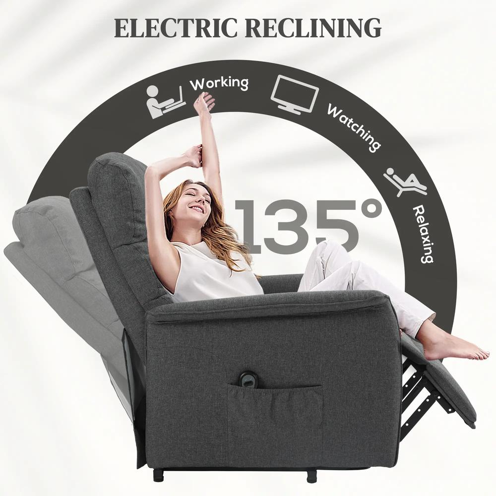HOMCOM Electric Riser Recline Armchair, with Footrest Additional View 5