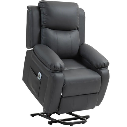 HOMCOM Riser and Recliner Chair with Vibration Massage, PU Leather Power Lift Chair for Elderly 713-091V70 Additional View 11