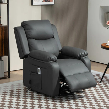 HOMCOM Riser and Recliner Chair with Vibration Massage, PU Leather Power Lift Chair for Elderly 713-091V70 Additional View 17