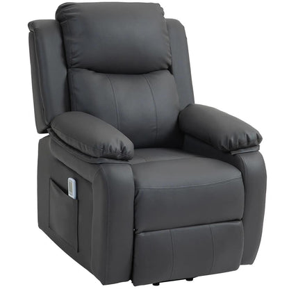 HOMCOM Riser and Recliner Chair with Vibration Massage, PU Leather Power Lift Chair for Elderly 713-091V70 Additional View 21