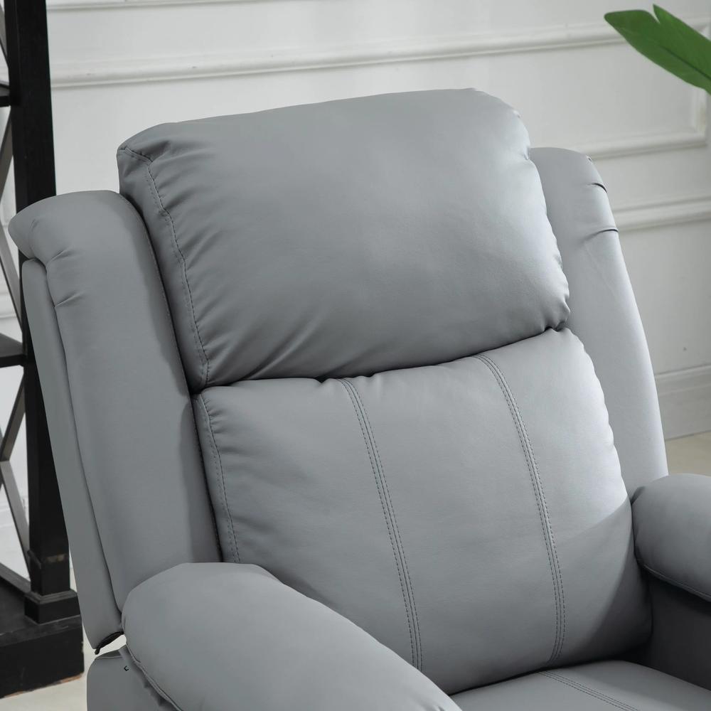 HOMCOM Riser and Recliner Chair with Vibration Massage, PU Leather Power Lift Chair for Elderly 713-091V70 Additional View 29