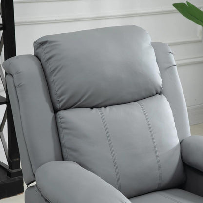 HOMCOM Riser and Recliner Chair with Vibration Massage, PU Leather Power Lift Chair for Elderly 713-091V70 Additional View 29