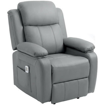 HOMCOM Riser and Recliner Chair with Vibration Massage, PU Leather Power Lift Chair for Elderly 713-091V70 Additional View 36