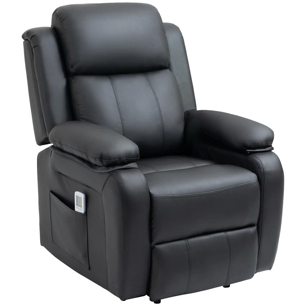 HOMCOM Riser and Recliner Chair with Vibration Massage, PU Leather Power Lift Chair for Elderly 713-091V70 Additional View 10