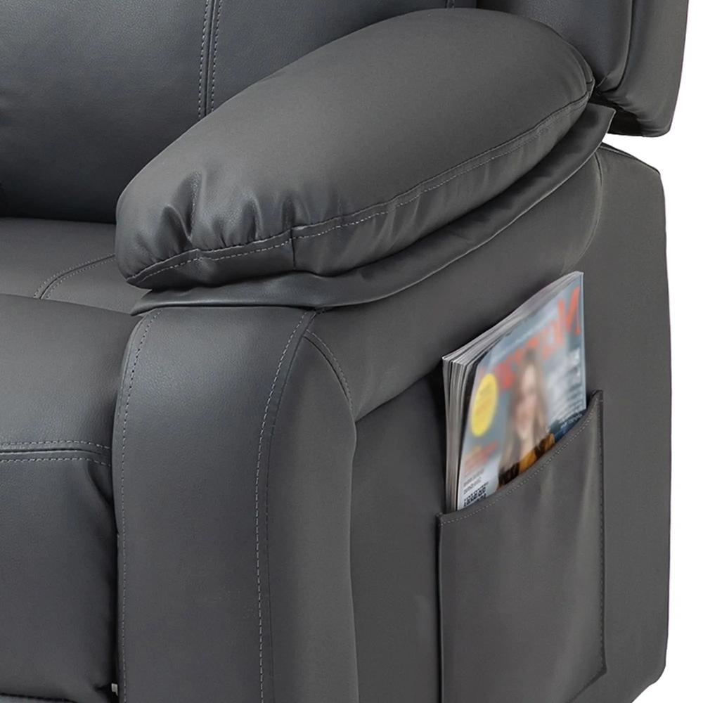 HOMCOM Riser and Recliner Chair with Vibration Massage, PU Leather Power Lift Chair for Elderly 713-091V71 Additional View 13