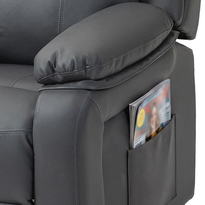 HOMCOM Riser and Recliner Chair with Vibration Massage, PU Leather Power Lift Chair for Elderly 713-091V71 Additional View 13